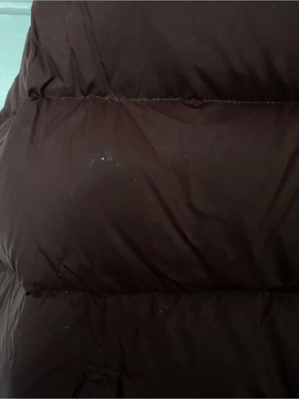 Men's Gap Quilted Down Vest - Burgundy - Picture 6 of 7